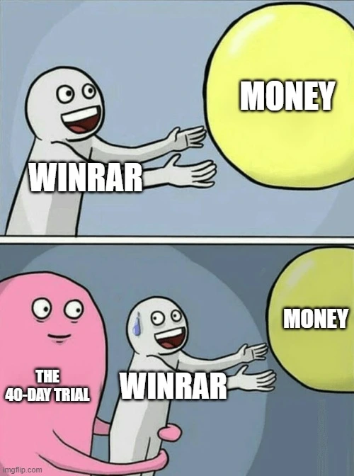 WinRAR Trial Version Meme